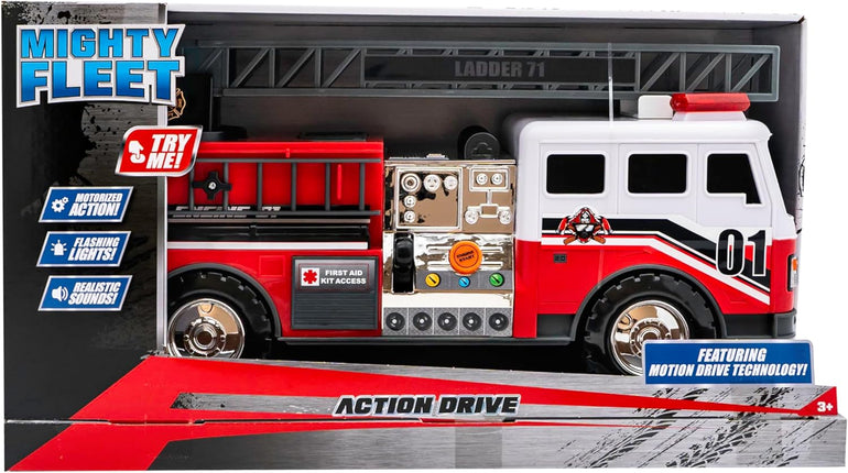 Camión de bombero 16"" con luces y sonido