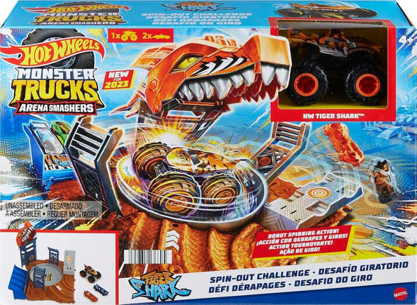 Hot Wheels. Monster Trucks.Arena De Demolicio Tigger Shark