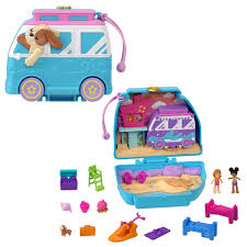 Polly Pocket. Estuche de perrito playero