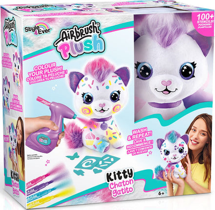 Airbrush plush. Kitty chatón gatito