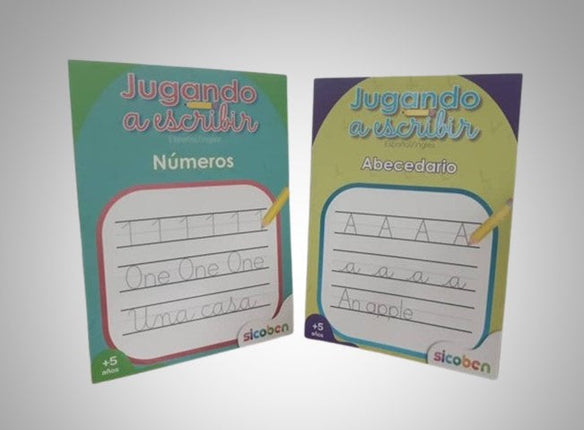 Jugando a escribir abecedario/números
