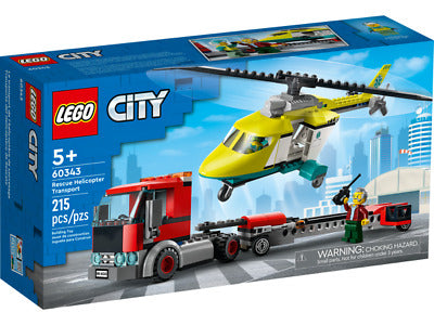 City. Rescue helicopter transport