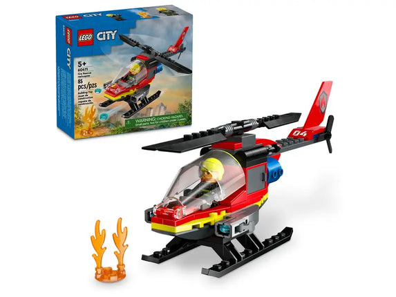 City. Fire rescue helicopter
