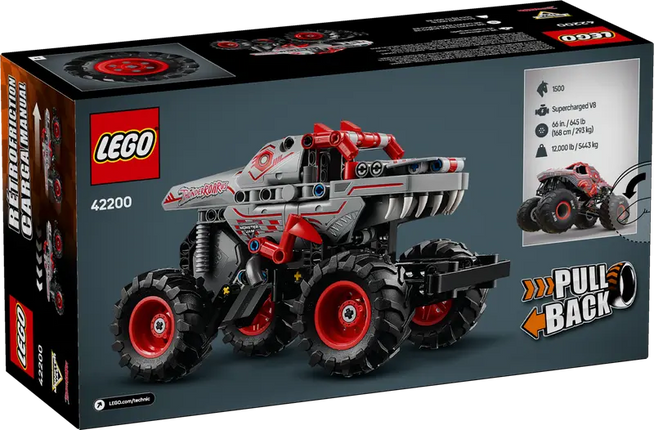 LEGO Technic. Monster Jam Thunde Roarus Pull-Back