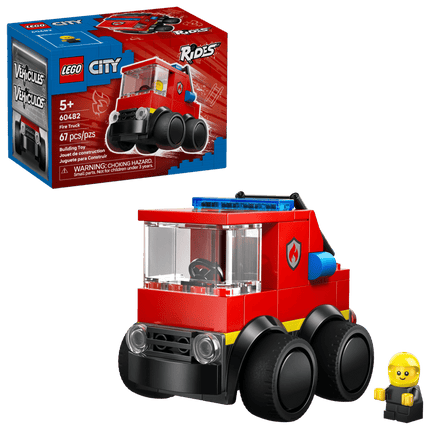 CITY. RIDES FIRE TRUCK