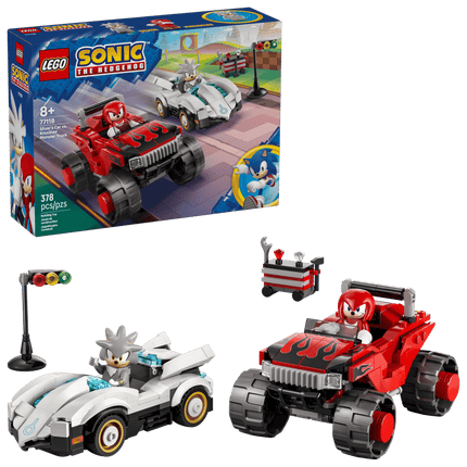 SONIC. SILVER'S CAR VS. KNUCKLES' MONSTER TRU CK