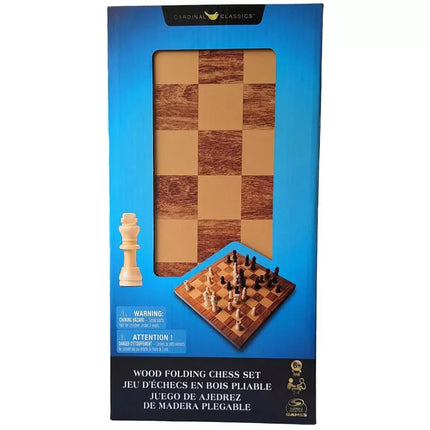 Juego de mesa. Ajedrez madera plegable deluxe