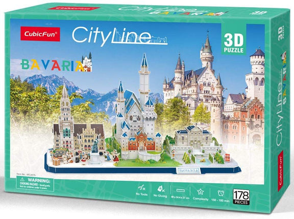 Puzzle 3d. City line bávara