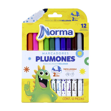 Marcador. Norma lavables x12