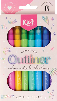 Marcador. Kiut Outliners (8Unid)