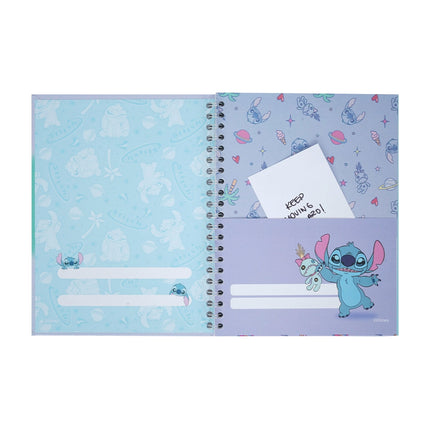 LIBRETA. STITCH <4MATER.> ARGOLLADA GDE 100H