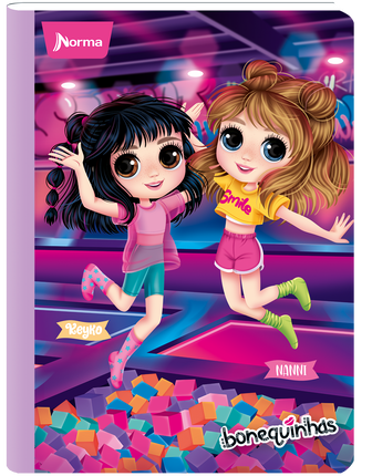 Libreta. Bonequinhas 100 hojas doble línea