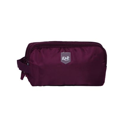 CARTUCHERA. KIUT PURPLE WINE 3 BOLSILLOS