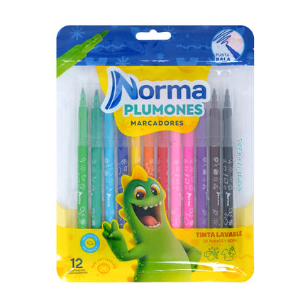MARCADOR. NORMA LAVABLE PT/BALA X12