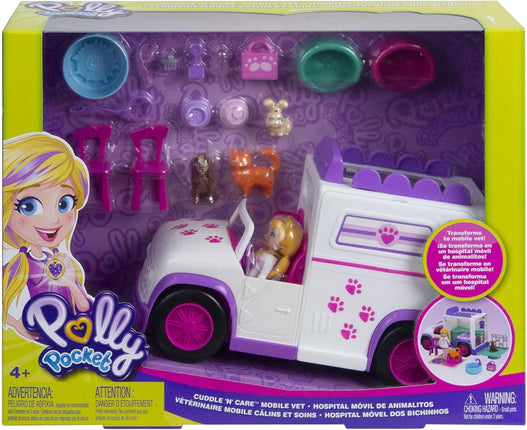POLLY POCKET. HOSPITAL MOVIL DE ANIMALITOS