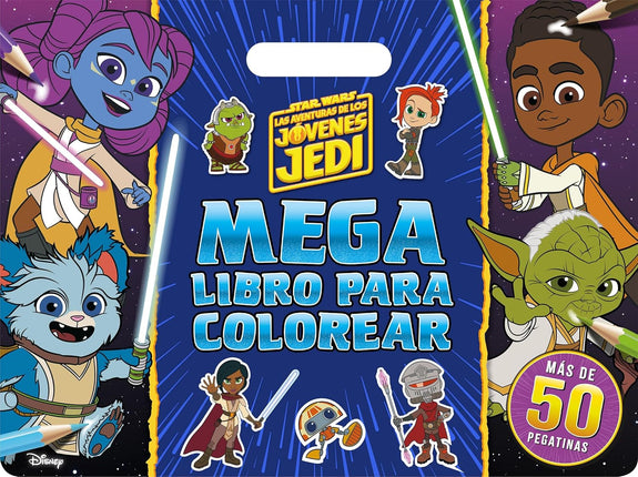 Las aventuras de los jóvenes jedi. Megalibro para colorear