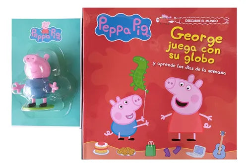 Pepa pie. George juega con un globo