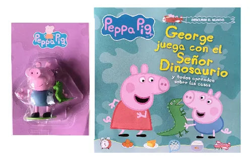 Pepa pie. George juega c/el señor dinosaurio