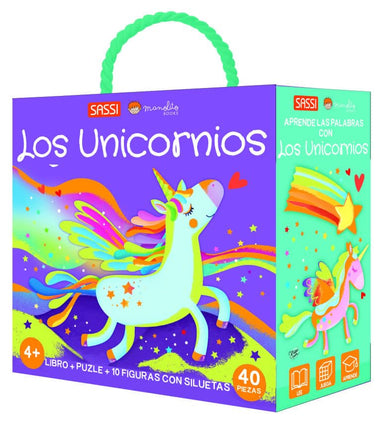 Los unicornios (libro+puzle+10 fig. C/silueta)