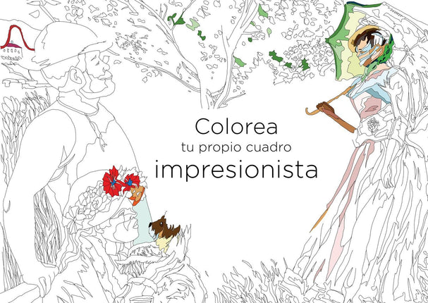 Colorea tu propio cuadro impresionista