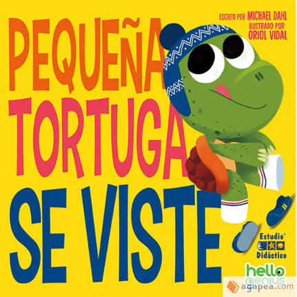 Ello genios. Pequeña tortuga se viste