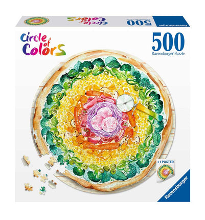 Rompecabeza 500Pz Circulo de colores pizza