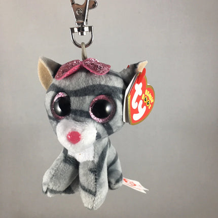 Ty. Beanie Boos kiki gato gris clip