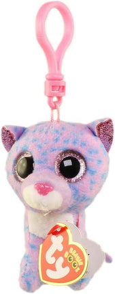 Ty. Beanie Boos Cassidy gato lavanda clip