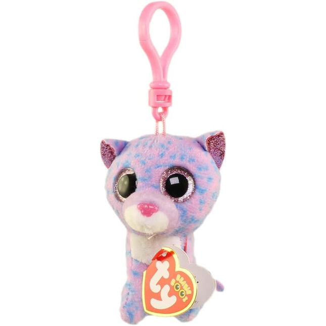 Ty. Beanie Boos Cassidy gato lavanda clip