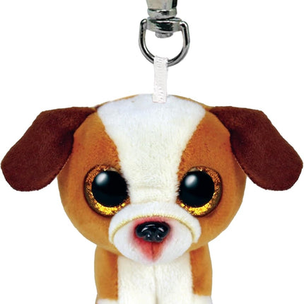 Ty. Beanie Boos Hugo perro café clip