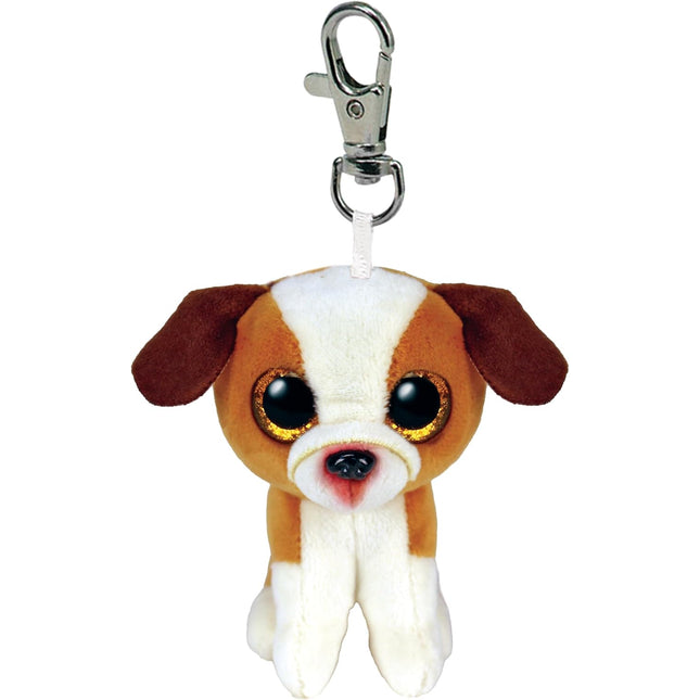 Ty. Beanie Boos Hugo perro café clip