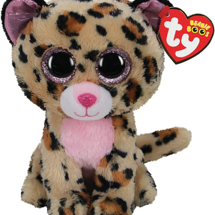Ty. Beanie Boos Livvie leopardo café/rosa reg.