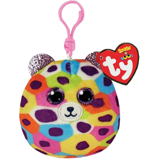 TY. SQUISH-A-BOOS GISELLE LEOPARDO CLIP