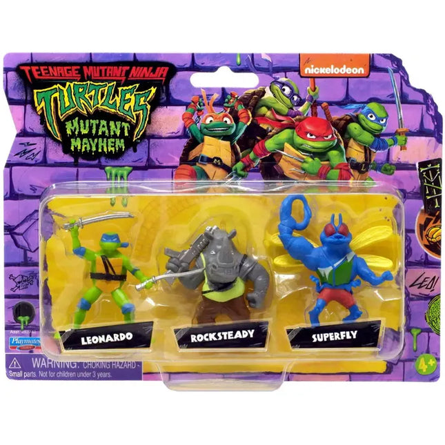 Tortugas ninjas. Set 3 mini figuras sur