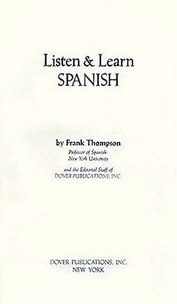LISTEN & LEARN SPANISH (MANUAL)