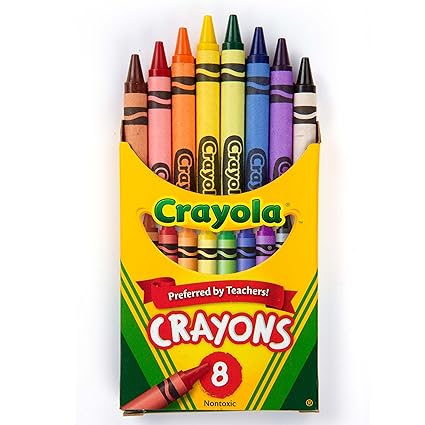 CRAYOLA. CREYONES DE CERA  (8COLORES)