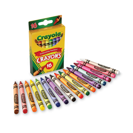 CRAYOLA. CREYONES DE CERA  (16COLORES)