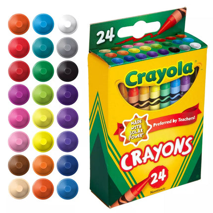 CRAYOLA. CREYONES DE CERA  (24COLORES)