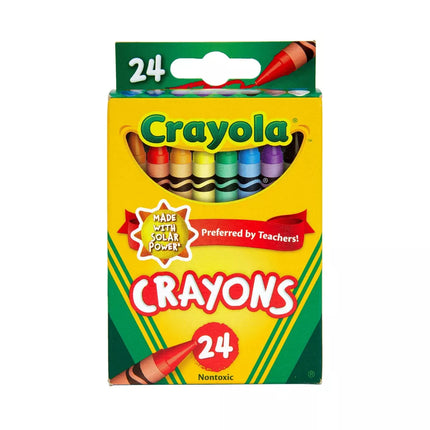 CRAYOLA. CREYONES DE CERA  (24COLORES)