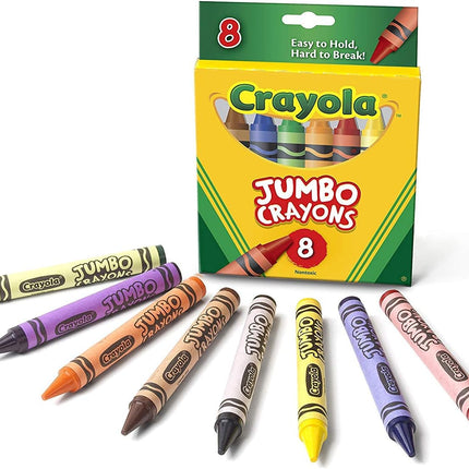 CRAYOLA. CREYONES DE CERA. JUMBO CRAYONS (8P)