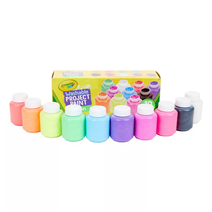 CRAYOLA. WASHABLE PROJECT PAINT NEON 10 CT