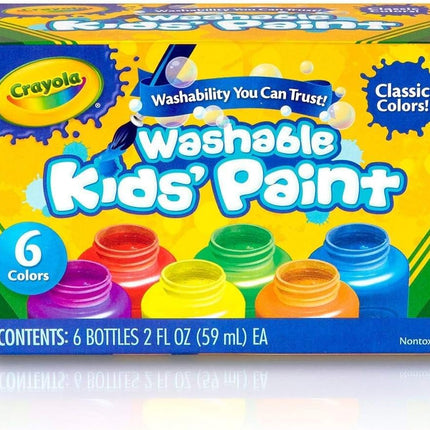 CRAYOLA. WASHABLE PROJECT PAINT (6COLORES)