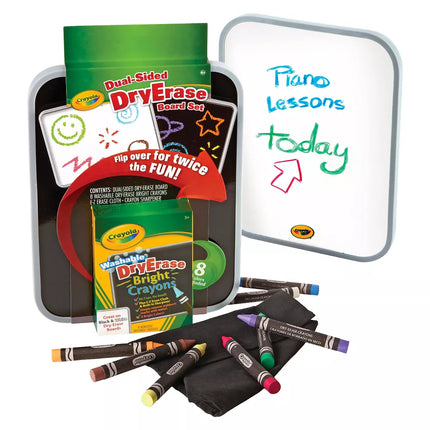 CRAYOLA. DRY ERASE BOARD SET. DUAL SIDED