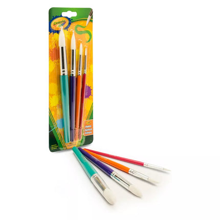 CRAYOLA. PINCELES ROUND BRUSH (4PZAS)