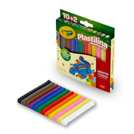 CRAYOLA. PLASTILINA.MODELING CLAY (12PZAS)