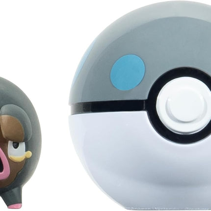 Pokémon. Clip 'N' Go Lechonk + Bola Pesada