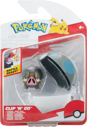 Pokémon. Clip 'N' Go Lechonk + Bola Pesada