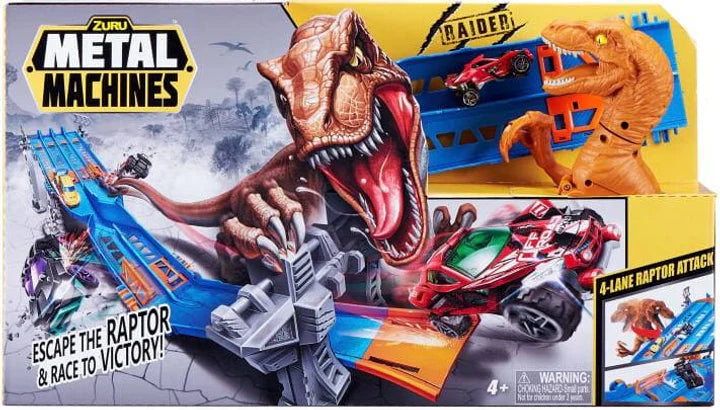 Metal machines. 4-lane raptor attack