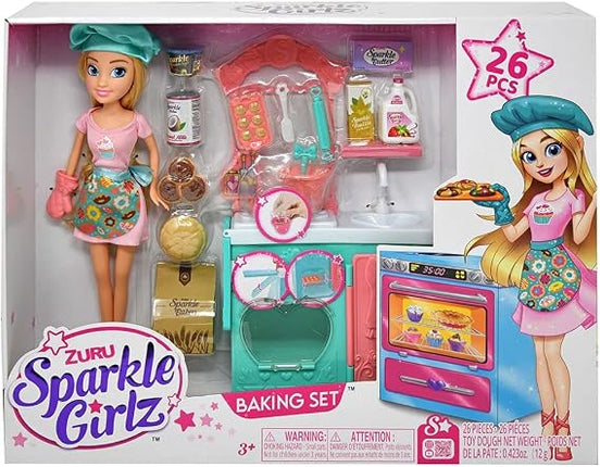 SPARKLE GIRLZ. SET DE REPOSTERIA+MUÑECA