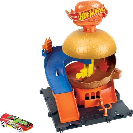 Hot Wheels. Autoservicio De Hamburguesa